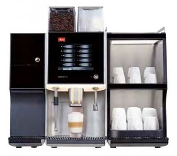 Professionelle automatische Kaffeemaschinen - Funktionen der Kaffeemaschine - Kaffee mit Milch sofort ausschütten