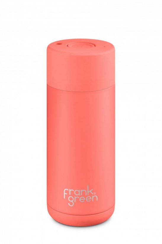 Frank Green Ceramic Living Coral 475 ml Material : Stainless steel