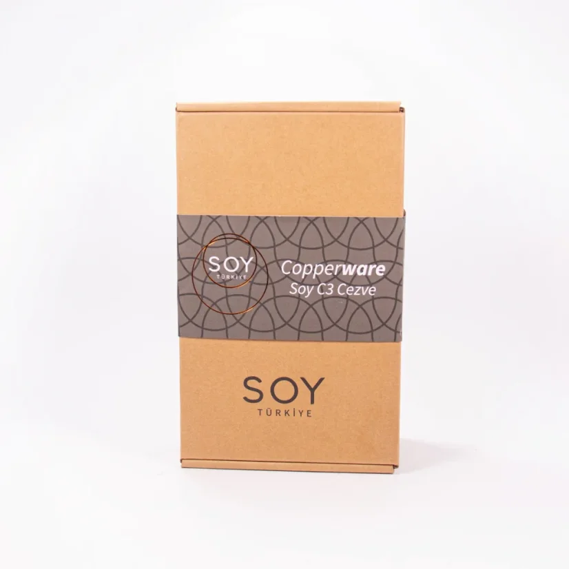 Balenie medienej džezvy Copperware Soy C3 určenej na prípravu pravej tureckej kávy od značky Soz