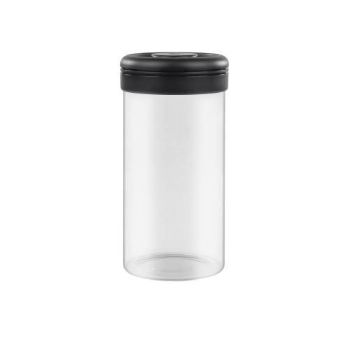 Timemore glass coffee jar 1200 ml Color : Black