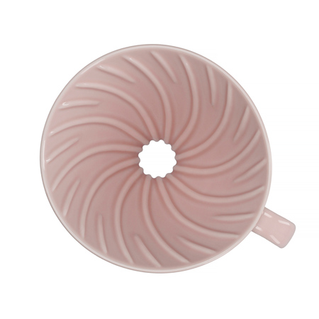 Hario V60-02 keramikas rozā VDC-02-PPR-BB