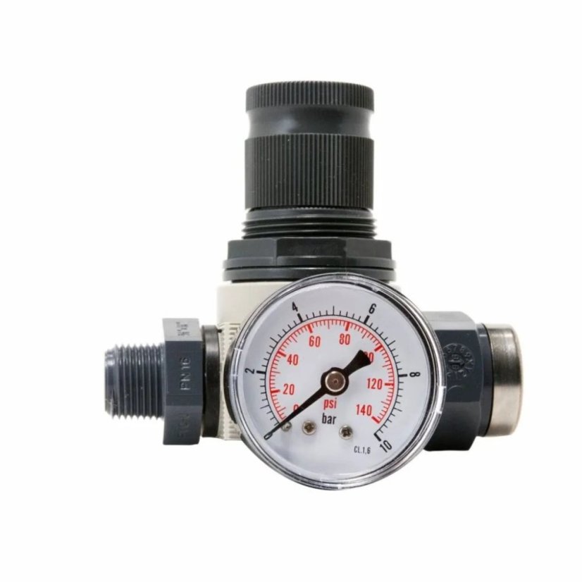 BWT pressure reducing valve IN 3/8" x EX 3/8", incl. pressure gauge