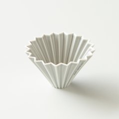 Origami keramický dripper S matne šedý - japonský porcelán