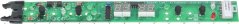 Schmuel gréng Elektronikplack mat 4 Knäppercher an 2 Siwesegment-Displays.