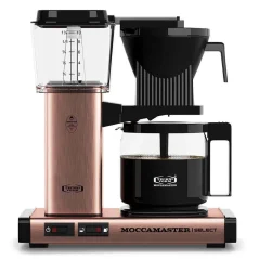 Copper Technivorm Moccamaster KBG Select coffee maker.