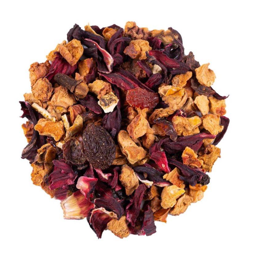 BIO Karácsonyi tea finom gyümölcsös ízzel, ami tökéletes az ünnepi időszakra.