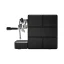 Side view of the Stone Espresso Plus lever coffee machine in black.