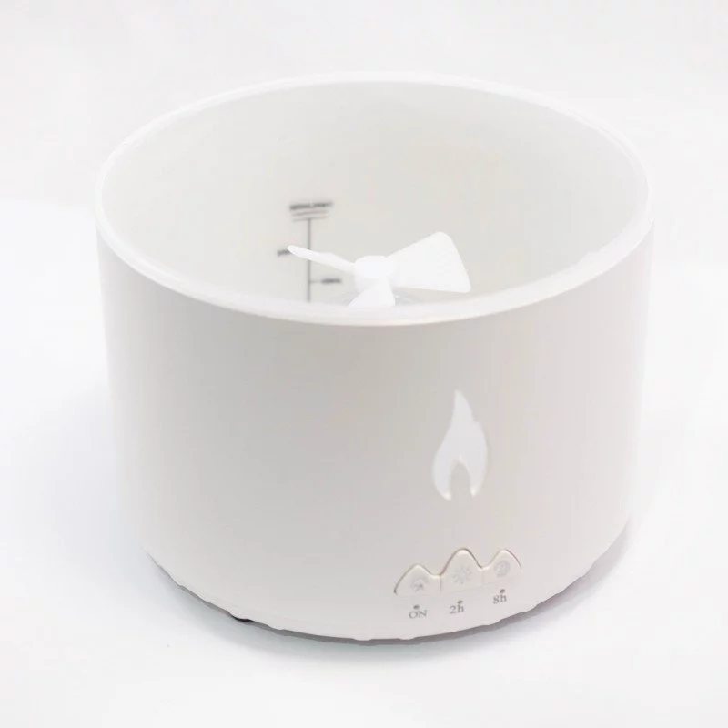 Elektrický aroma difuzér, bílý – sopka/plamen