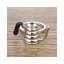 Porte-clés en forme de théière en argent, parfait pour les amateurs de café, qui ajoute du style à chaque trousseau de clés.