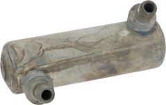 Thermosiphon Hëtztetauscher vum Boiler, gebéite Metallréier mat Ausgäng un den zwee Enner, Spuere vu Kalkofsetzungen