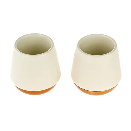 Two white Fellow Junior White espresso cups with a 70 ml capacity, ideal for ristretto.