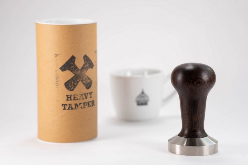 50 mm Heavy Tamper Wenge with Spa Coffee
