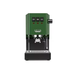 Green home espresso machine Gaggia New Classic EVO.