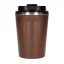 Asobu Cafe Compact termohrnek 380 ml űrtartalommal, elegáns barna színben, ideális utazáshoz.