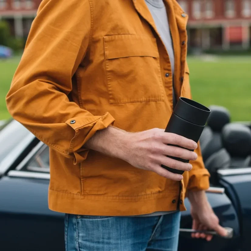 Fellow Carter Move Mug 360 Sip Lid Black 355 ml černý
