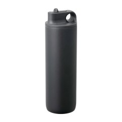Elegant black thermos Kinto Active with a capacity of 800 ml, perfect for travel.