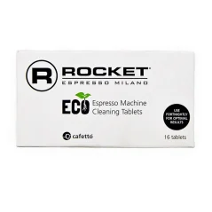 Tabletas ecológicas para limpiar la cafetera Rocket.
