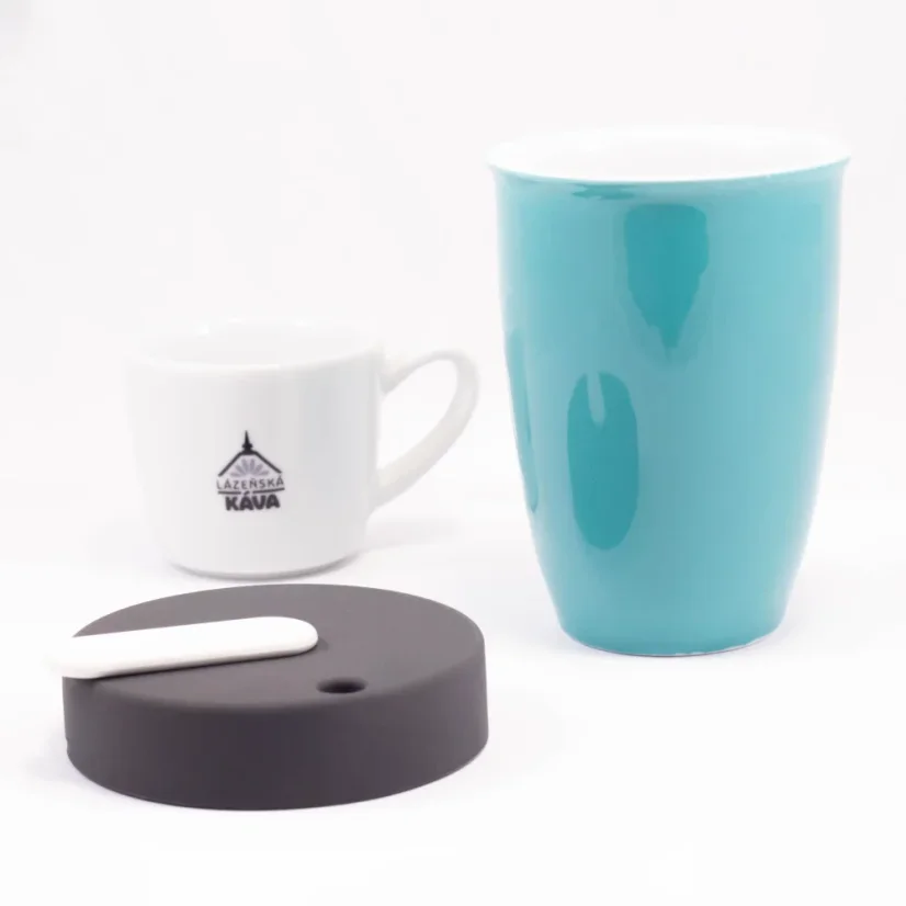 Termokubek Loveramics Nomad w kolorze teal o pojemności 250 ml, idealny do zamocowania w wózku.
