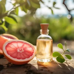 Huile essentielle de pamplemousse en flacon de 10 ml, 100 % naturelle et adaptée aux femmes enceintes et allaitantes. Huile essentielle de pamplemousse en flacon de 10 ml, 100 % naturelle et adaptée aux femmes enceintes et allaitantes.