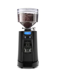 Black espresso grinder Nuova Simonelli MDXS CORE, ideal for use in restaurants.