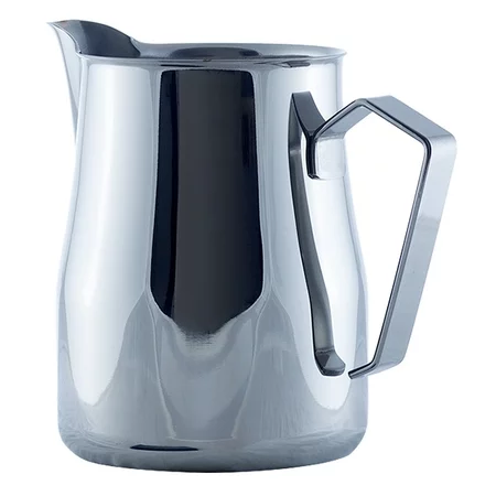 Silver Motta Europa milk pitcher with a capacity of 750 ml.