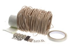 Service-Kit fir Elektresch Kabel mat enger Spull hëtzebeständege Drot, Isolatiounsband, kerameschen Peréngercher a Schrauwen
