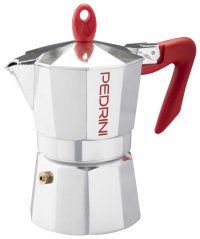 Moka pot Pedrini Kaffettiera Brillant červený, 2 porce