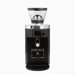 Minihopper aufgesteckt auf eine Mahlkonig E65S Kaffeemühle.