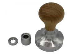 This manual 58.5 mm oak Heavy T. Tamper is compatible with the La Marzocco FB112 coffee machine. This manual 58.5 mm oak Heavy T. Tamper is compatible with the La Marzocco FB112 coffee machine.