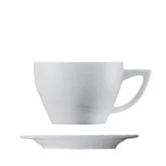 taza para preparar café con una capacidad de 230 ml con platillo
