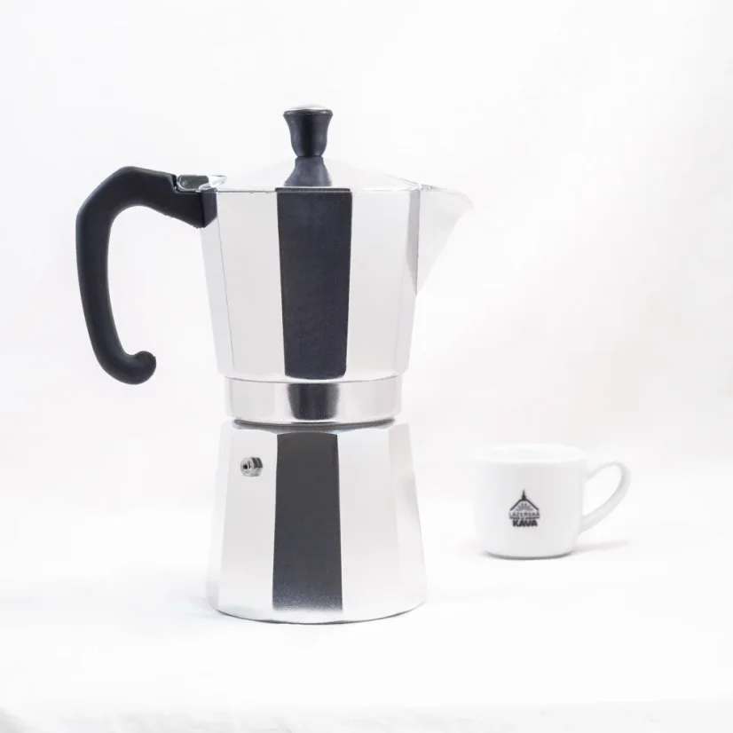 Moka pot Forever Miss Prestige for 9 cups with a capacity of 470 ml, perfect for making strong and aromatic coffee.