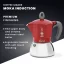 Bialetti Moka Induction 6 šálků červená