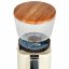 Olive wood lid on ECM C-Manuale 54 cream grinder.