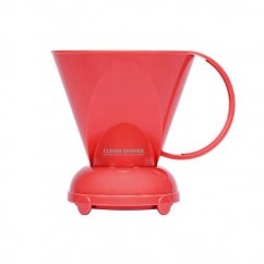 Clever dripper plastic L 500 ml coral red