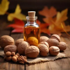 Bouteille d'huile essentielle 100 % naturelle de muscade, idéale pour la saison automnale, 10 ml.