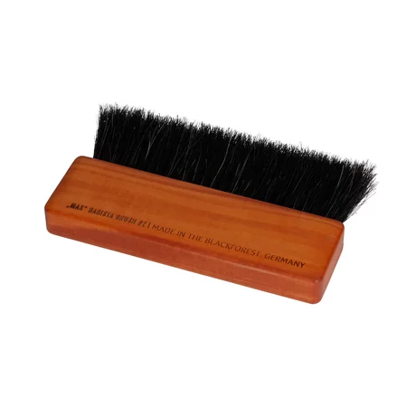 Štetec Max Barista Brush Pear, ideálny doplnok pre ručné mlynčeky, vyrobený z prírodných materiálov.