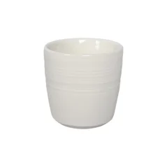 Porcelanowy kubek Loveramics Dale Harris w kolorze beżowym o pojemności 150 ml, odpowiedni do kawy flat white.