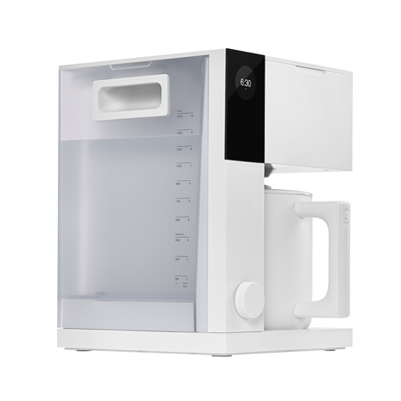 Cafetière filtre Fellow Aiden blanche avec application