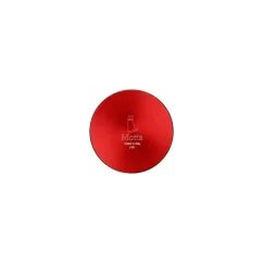 Distributor für Kaffee Motta Leveling Tool in Rot mit einem Durchmesser von 58,5 mm.
