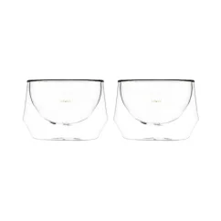 Two Kruve Imagine Set glasses with a capacity of 250 ml, ideal for serving caffe latte.