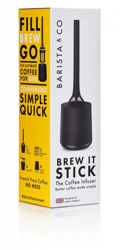 Brew It Stick for coffee and tea - Charcoal/Charcoal Barista&CO