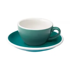 Loveramics Egg - Flat White Tasse und Untertasse 150 ml - Petrol