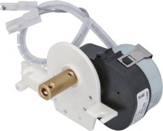 Motor mat Gearbox CDC FC0A, wäiss Plastikgetrieb mat enger Messing-Ausgangswell a zwee Kabelen. Motor mat Gearbox CDC FC0A, wäiss Plastikgetrieb mat enger Messing-Ausgangswell a zwee Kabelen.
