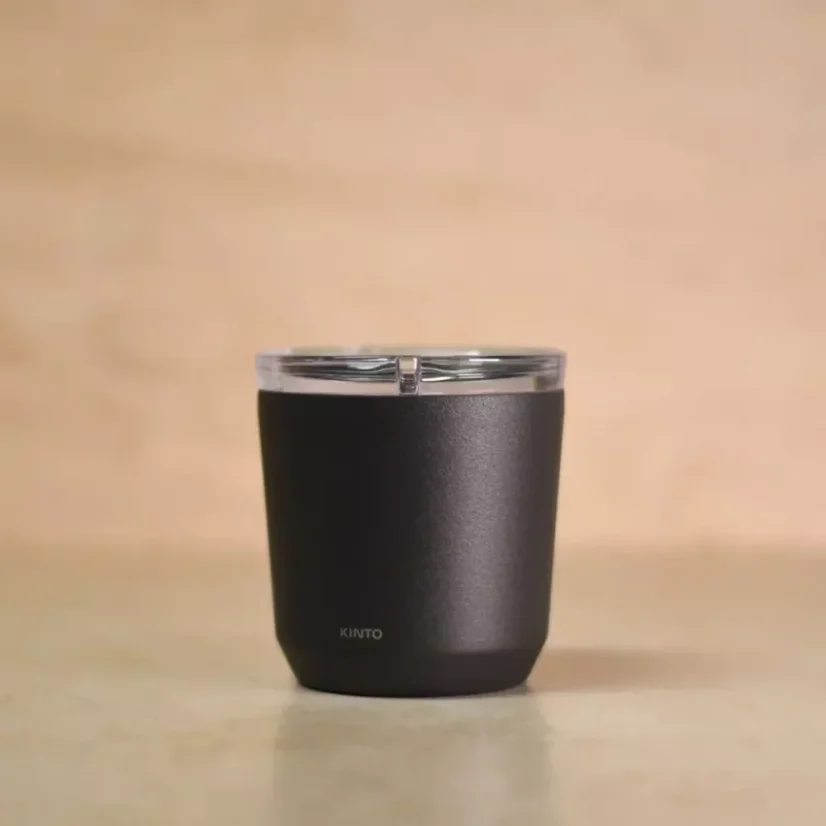Black Kinto To Go Tumbler with a capacity of 240 ml.