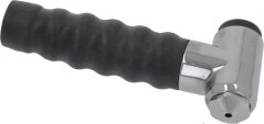 Spullendusch (ECO/P mat Drockknäppchen, F3/8 Zoll) mat engem Chromkierper, engem schwaarze geriffelte Gummigrëff an engem Drockknäppchen. Spullendusch (ECO/P mat Drockknäppchen, F3/8 Zoll) mat engem Chromkierper, engem schwaarze geriffelte Gummigrëff an engem Drockknäppchen.