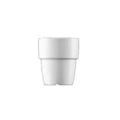 white Fitness-line cup for preparing cappuccino