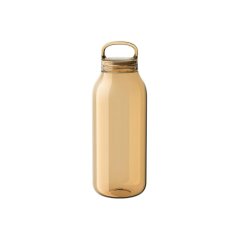 Amber plastic water bottle. Capacity 500 ml.