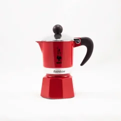 Moka Kanne Bialetti Rainbow 1 in Rot.
