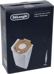 Schachtel Stëbsbeutel DLS35 mat enger Ofbildung vum Sak an dem Steelsauger