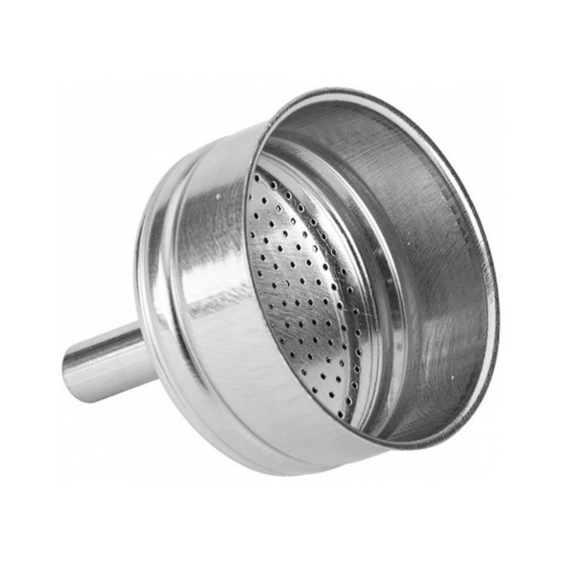 Bialetti replacement funnel for moka pots 6 cups - stainless steel
